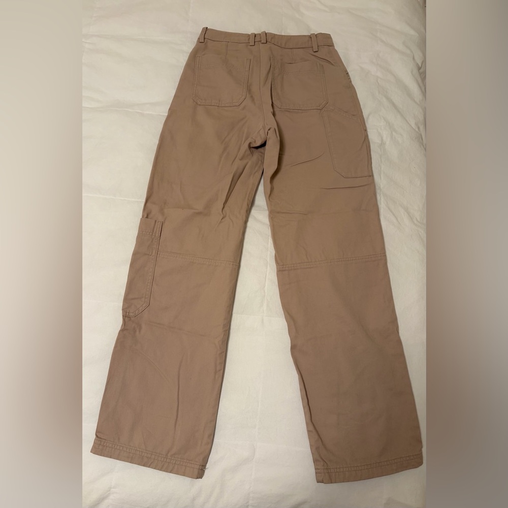 H&M Light Brown Tan Cargo Pants - Picture 2 of 7